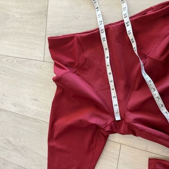 Savage X Fenty Maroon Leggings Size 2XL - Picture 4 of 8